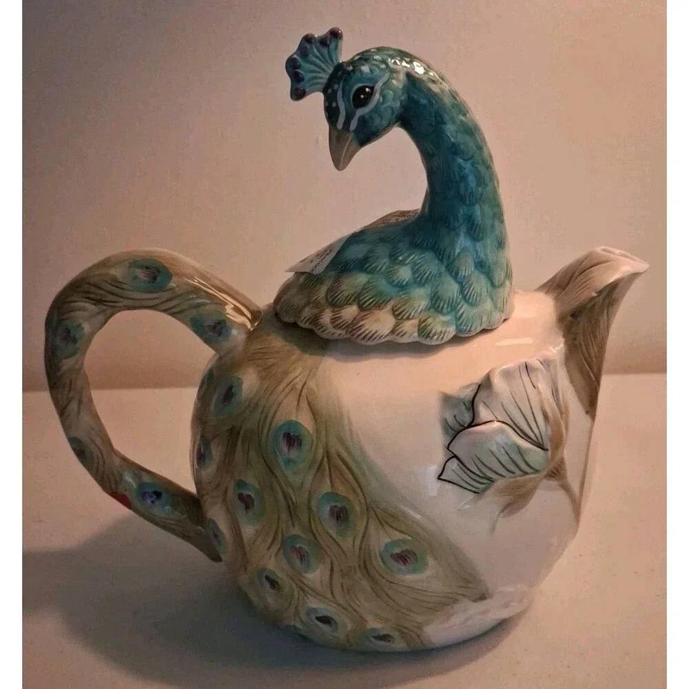 Edie Rose Home Peacock Collection Teapot Rachel Bilson 4 Cup